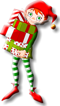 Elf Shelf Elf with Gifts